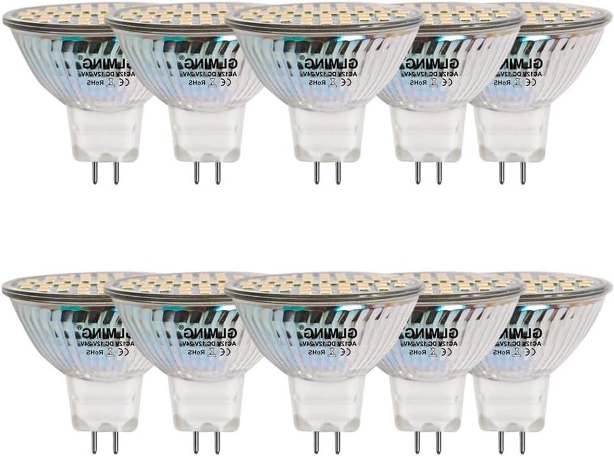 LED Lamp - Spot Lamp - Energie Besparen - Hoge Kleurweergave - 10 stuks - Warm Wit
