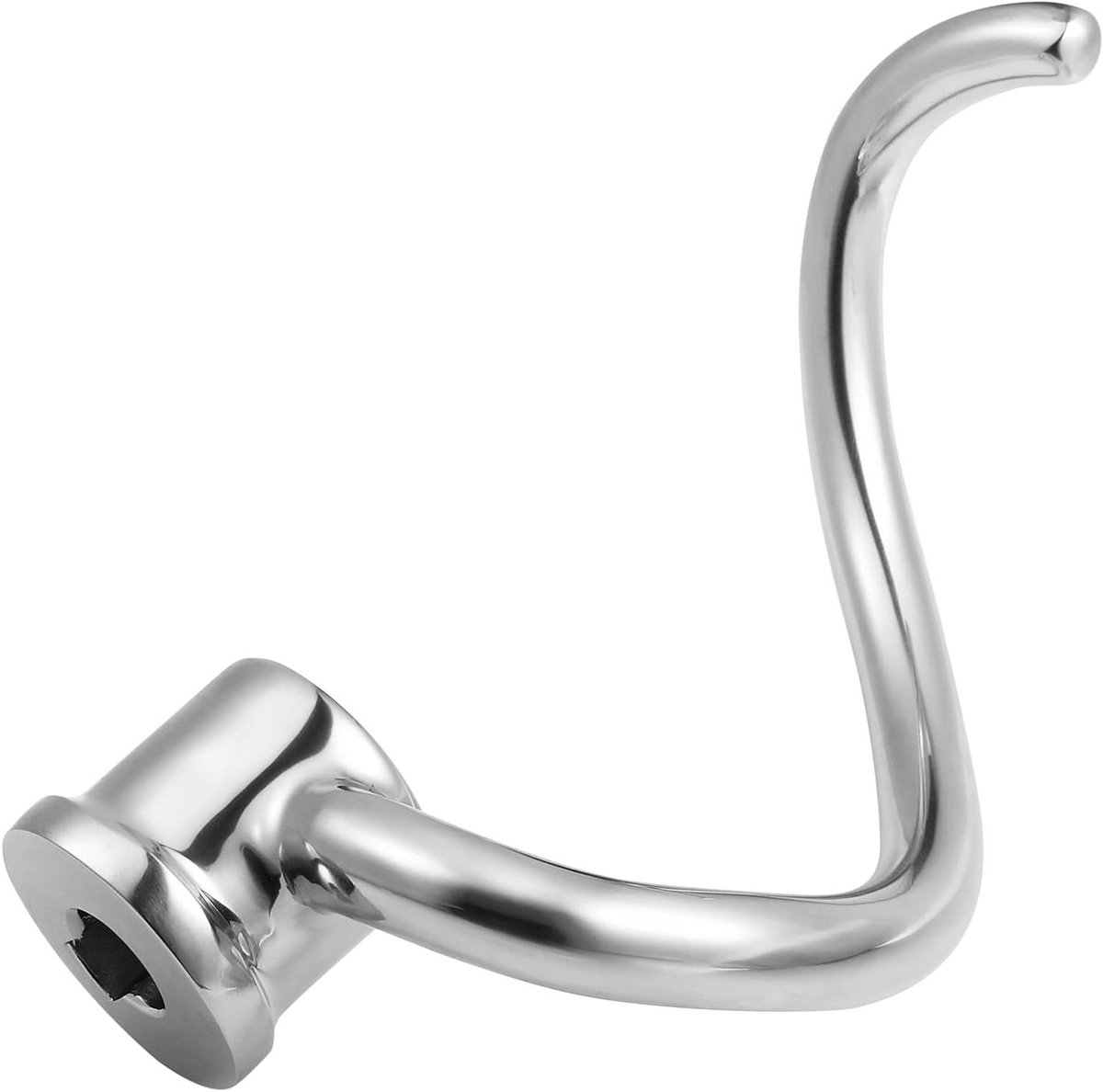 Deeg Haak Mixer - Broodhaak Keukenmachine - Deeg Kneden - Voedselveilig Roestvrij Staal - 4.5-5 Qt - Zilver