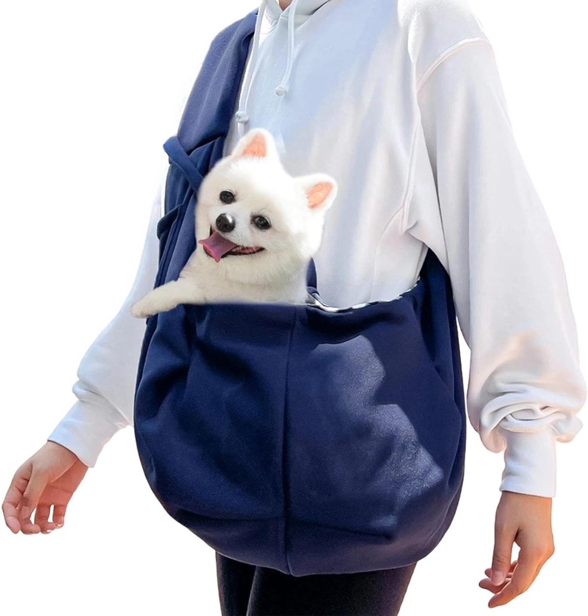 Honden Draagtas voor Wandelen - Geschikt voor Honden tot 6 kg - Comfortabele Sling voor Buitenactiviteiten en Avonturen