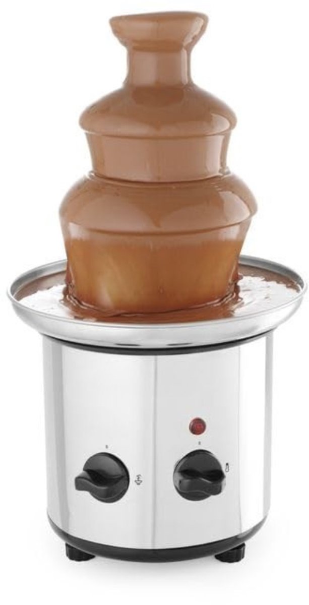 DD®Chocoladefontein - Chocoladefondue met 3 Levels - Chocolade Fontein Inclusief Fruitschaal - 50cm x 50cm x 28cm