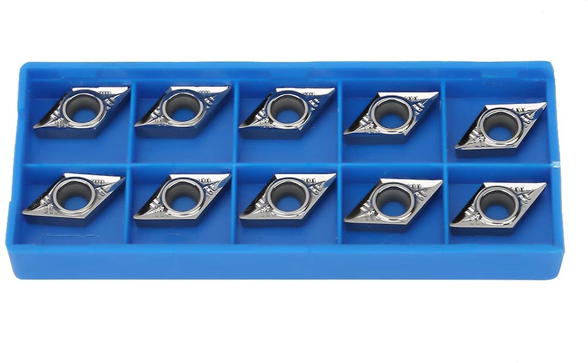 Image of 10 Stuks CNC Draai-inserts voor Bewerking van Aluminiumlegeringen - Geschikt voor DCGT11T304 en DCGT32.51, Precisie Snijgereedschap voor Draaibanken