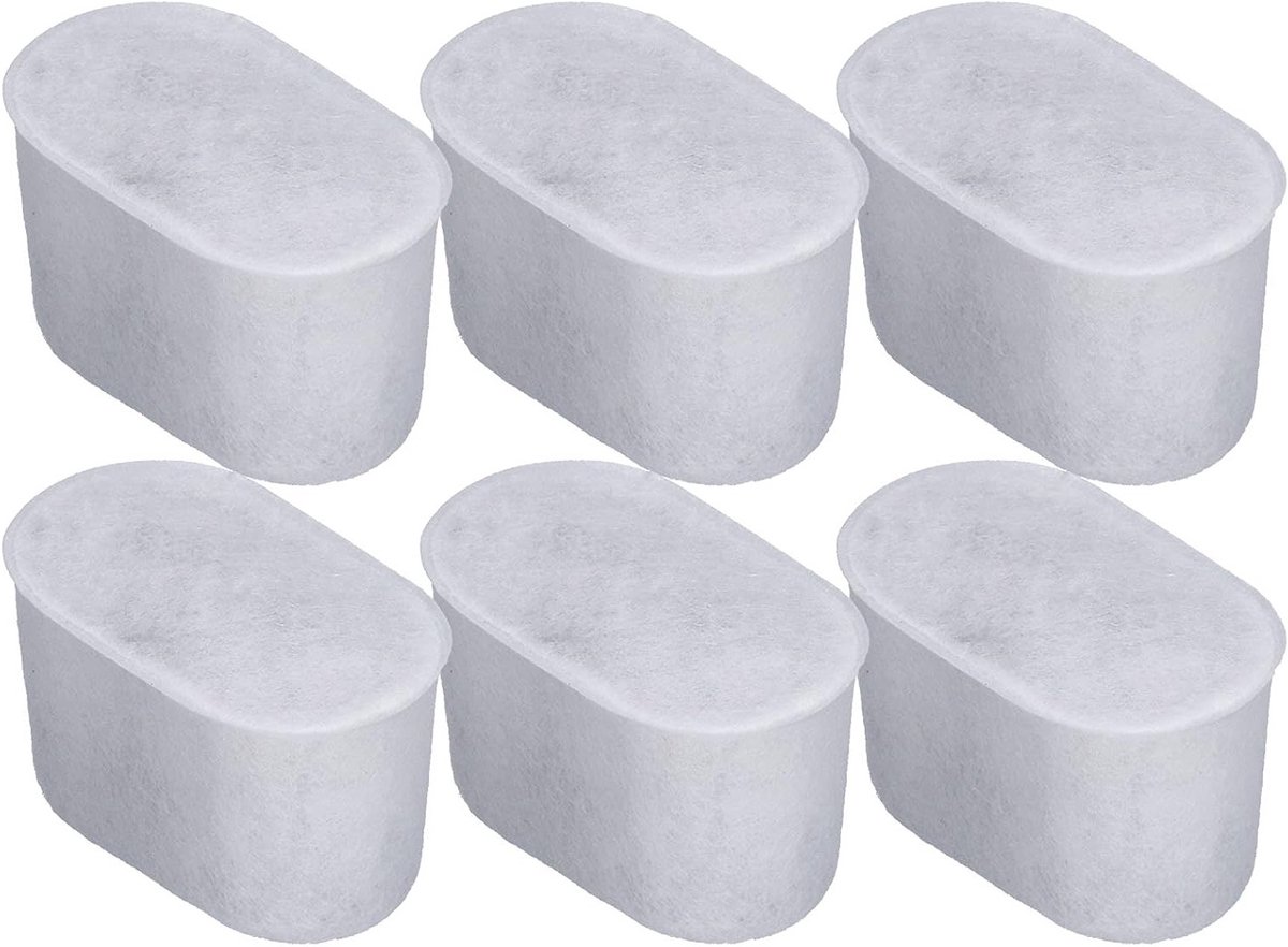 Koffiezetapparaat met Actieve Koolstof Waterfilter - 6 Stuks Koffiefilters voor Optimale Smaak en Zuiver Water