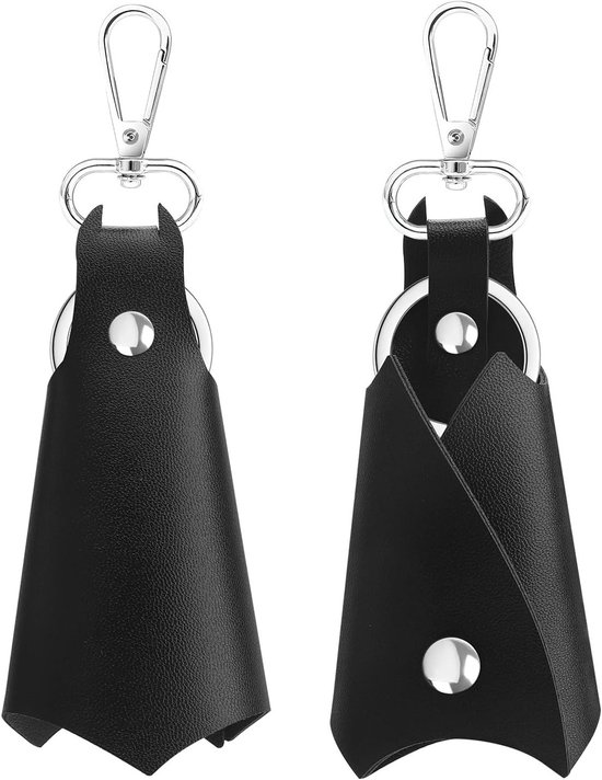 Batman Sleutelhanger Set van 2 - PU Sleutelhanger, Organiser voor Sleutels, Zwart Key Holder