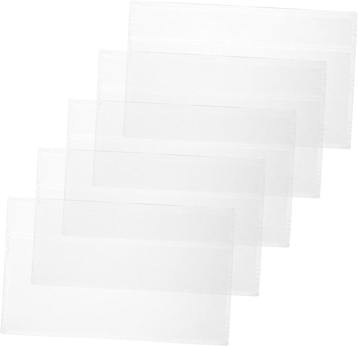 Bankbiljet Hoezen - Geld Beschermers - Verzamelen Organiseren - Antibend Technologie - 20.5 x 12.9 cm - Transparant