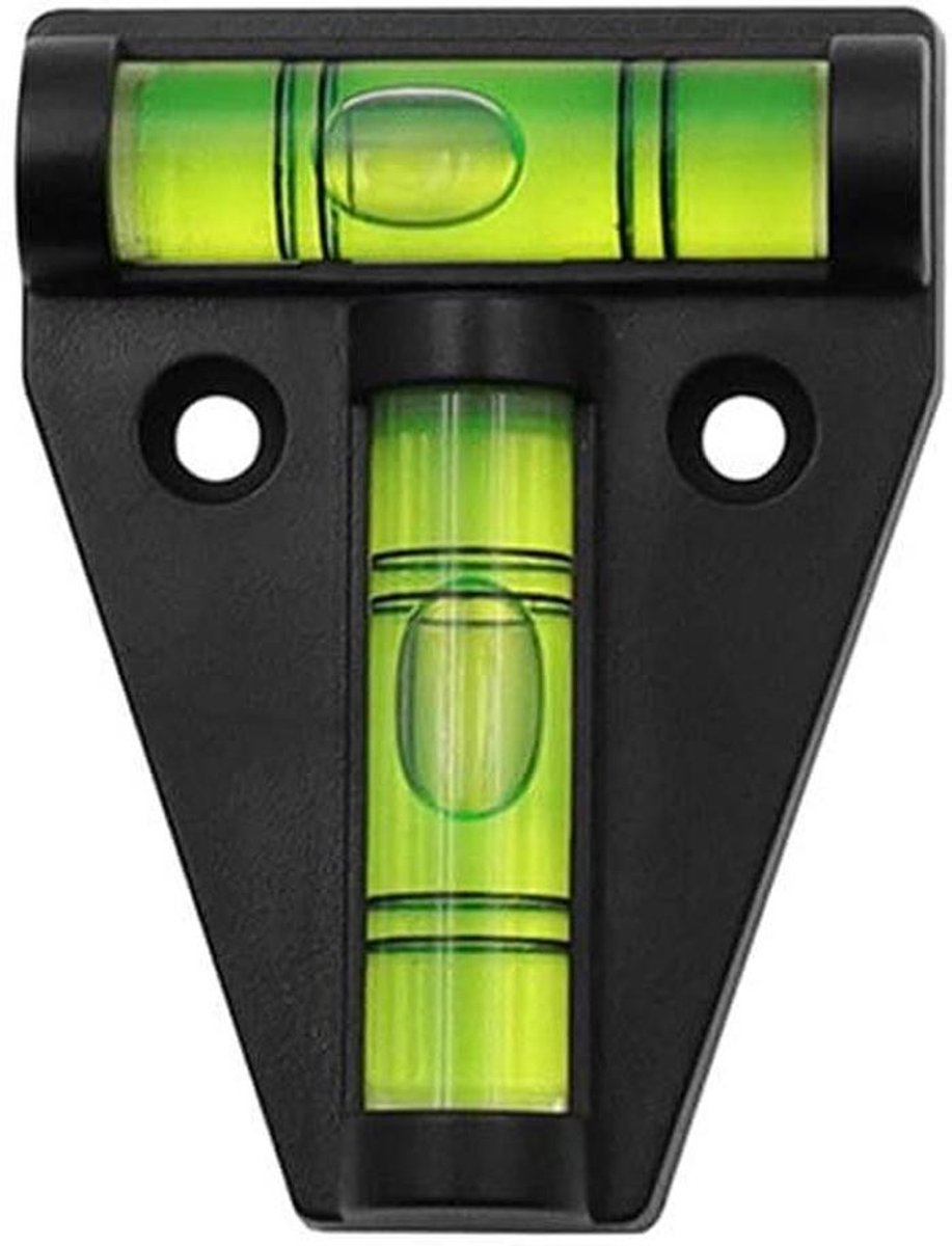 Tassen waterpas, magnetisch, horizontale/verticale libellen, kunststof behuizing, T-vormige caravan, tegencontrole-weegschaal, onbreekbare vulstandkalibrator voor campers, camera's