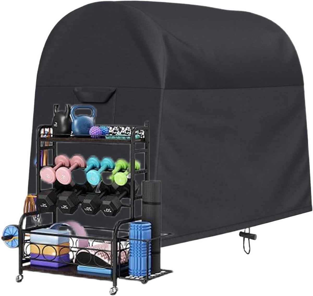 Halterset Gewicht Beschermhoes - Fitnessapparatuur Cover - Apparatuur Beschermen - Waterdicht Oxford Materiaal - 21 x 15 x 15 cm