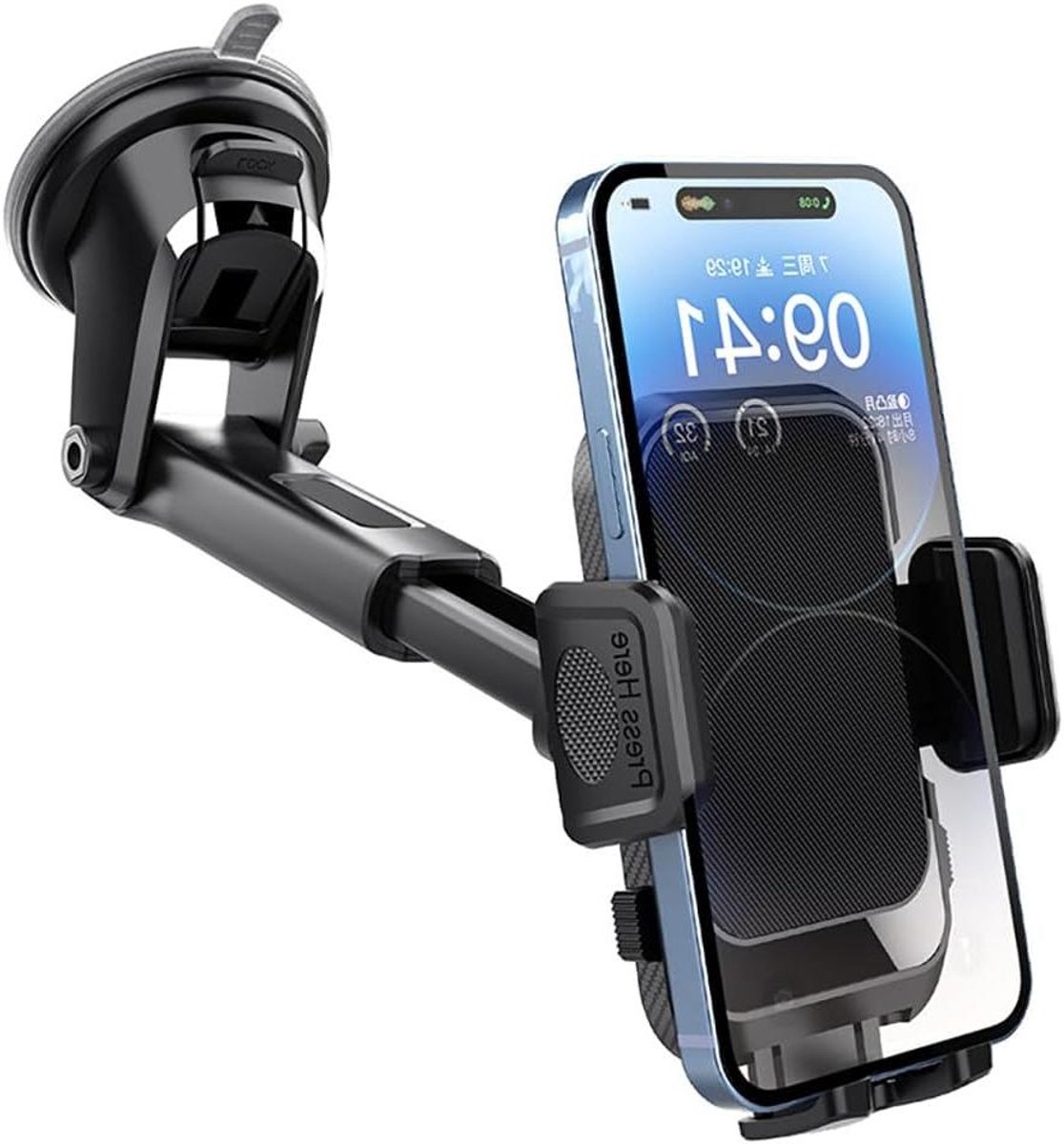 Telefoonhouder Auto - Gsm Houder - Veilig Rijden - 360 Graden Draaibaar - 10x10x10 mm - A