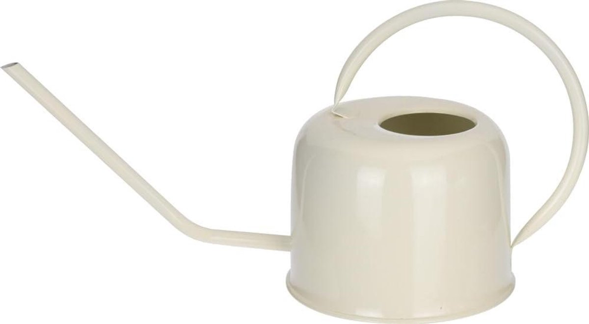 Metalen gieter - Waterkan - Planten water geven - Robuust metaal - 1 liter - Beige