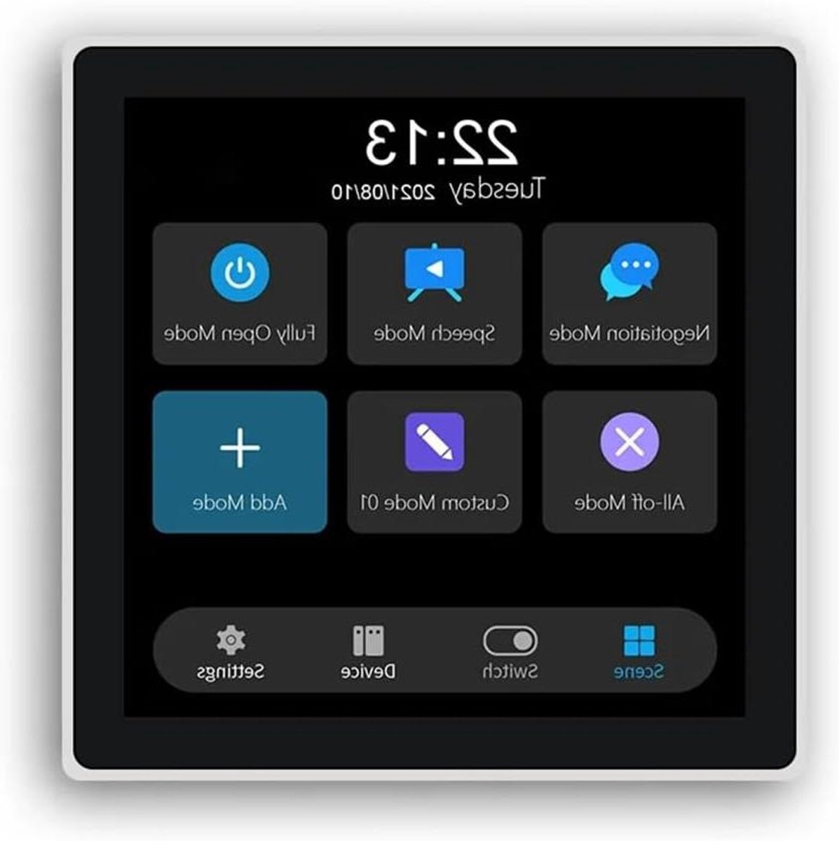 Intelligent Schakelpaneel - Smart Wandschakelaar - Domotica Bediening - 4 Inch Touchscreen - 16A Max - Wit