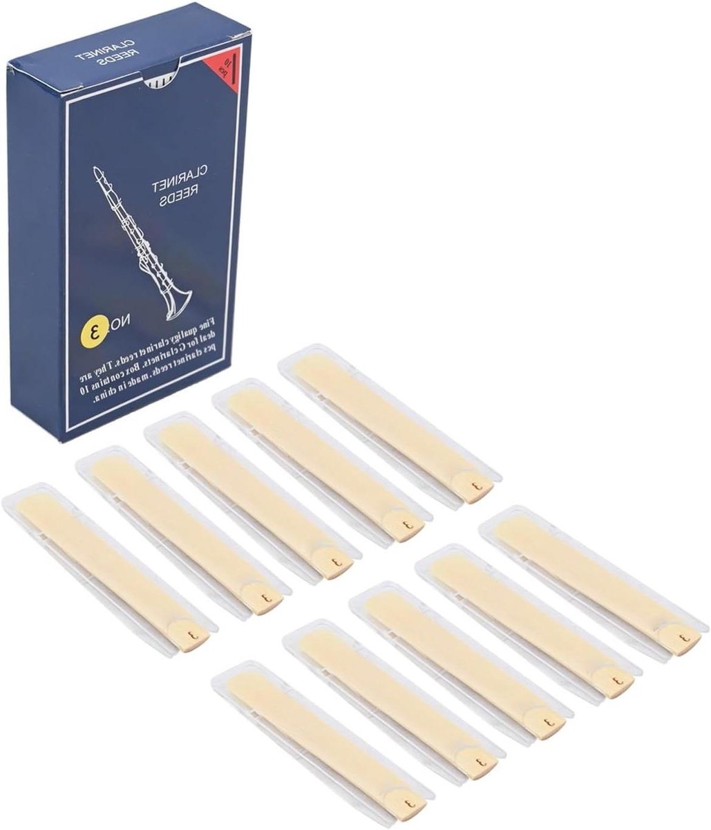 Klarinet riet - Houtblaas accessoires - Muziek maken - Gladde constructie - 10 stuks - Geel