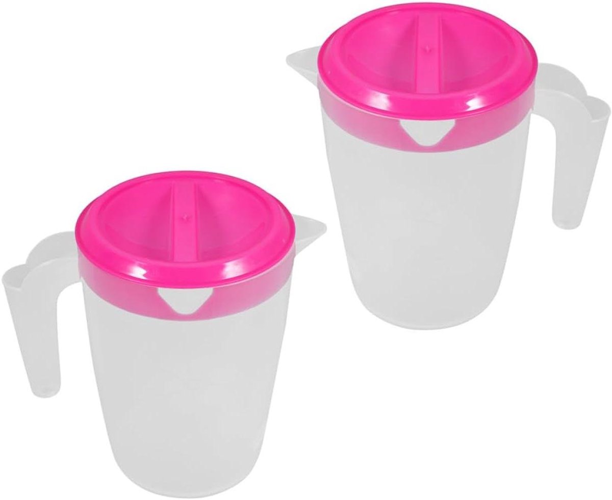 Waterkannen Set - Drankkannen Koelkast - Dranken Serveren - Hittebestendig ABS Materiaal - 17 x 10.8 cm - Rood