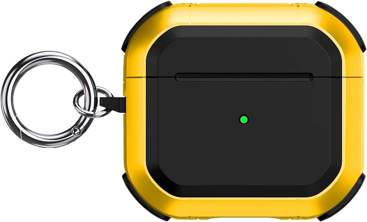 Oordopjes Hoesje - Beschermhoesje - Veilig Opbergen - Met Karabijnsluiting - Airpods 3 - Geel