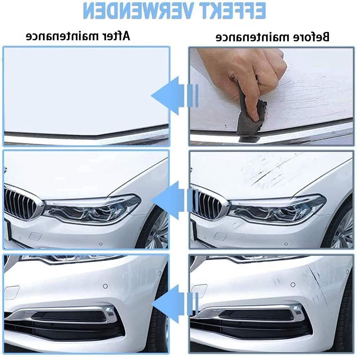 Set van 4 Multifunctionele Nano Doeken voor Auto - Polijstdoek en Krassenverwijderaar voor Perfecte Auto-oppervlakken – foto 4