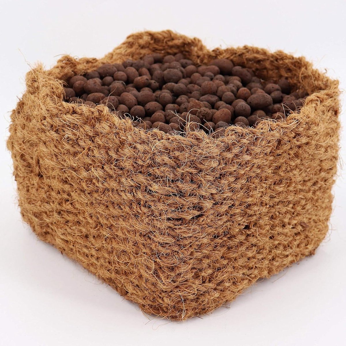 Plantenmand Kokosvezel - Vijvermanden Set - Waterplanten Verzorgen - 100% Natuurlijk Materiaal - 10 Stuks 20cm - Bruin