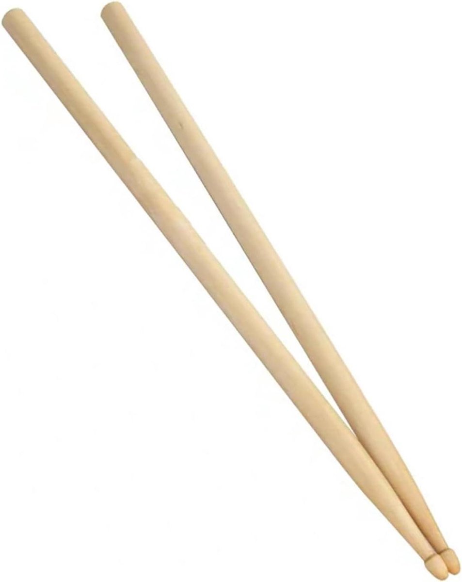 Drumstokken Paar - Percussie Stokken - Muziek Maken - Esdoorn Hout - 5A/7A - Natuurlijk