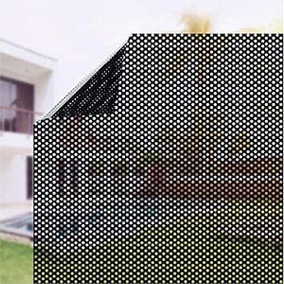 Geperforeerde Raamfolie - Privacy Glasfolie - Privacy Creëren - Enkel Zicht - 300 x 45 cm