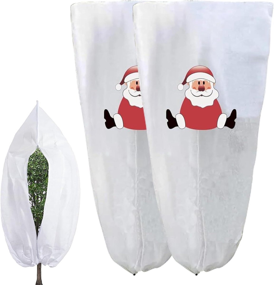 Vorstbescherming Bomen - Plantenhoezen - Winterklaar Maken - Ademend Vliesmateriaal - 2 Stuks - Grijs