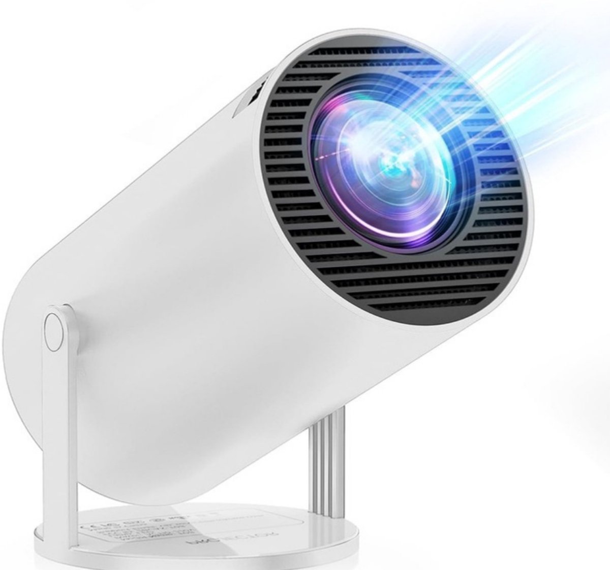 AHD® Draagbare beamer - Beamer - Projector - Mini Beamer - Wit - 10cm x 10cm x 15cm