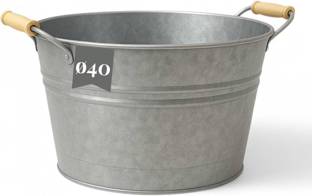 ZMR® Vijverbak - Vijver - Waterschaal - Zilver - 40cm x 40cm x 24cm