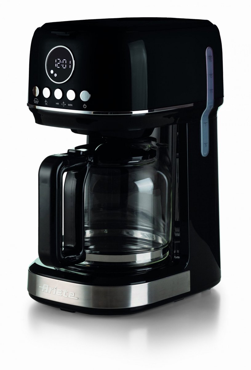 Ariete 1396 Moderna - Filter Koffiezetapparaat- LCD display - 1.5 liter - Timer - zwart