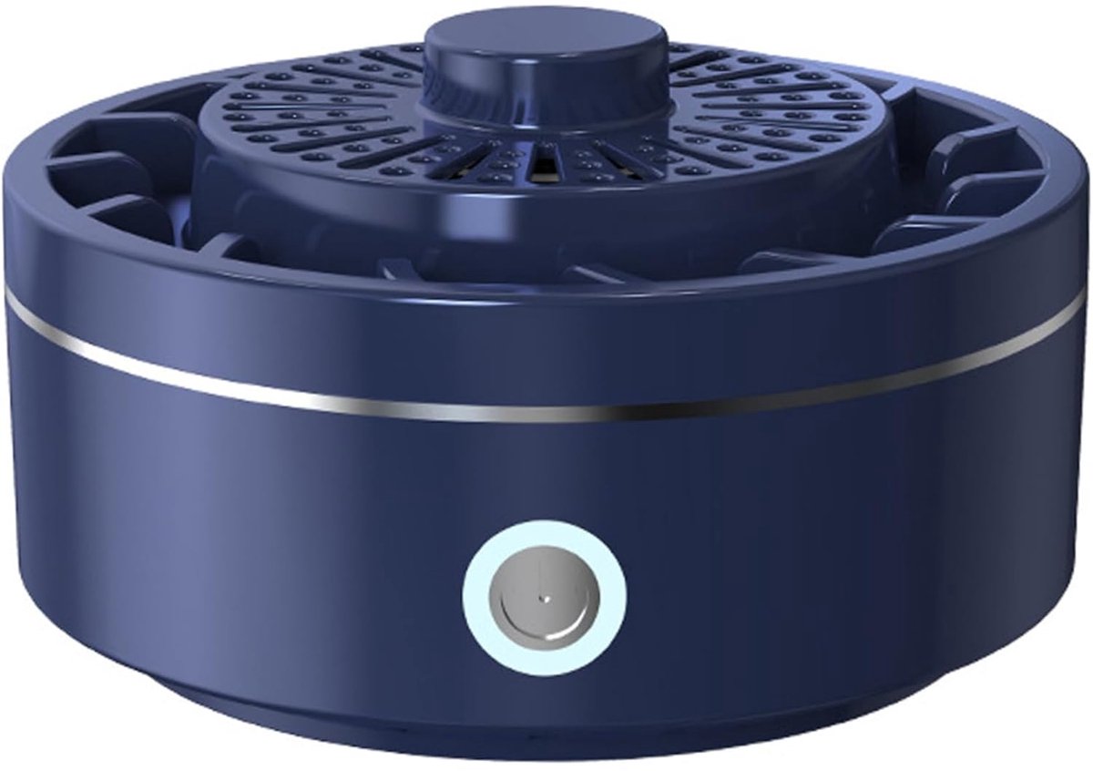 De groente- en fruitreiniger verwijdert oppervlakkige onzuiverheden, was en vuil. IPX7 waterdicht, draadloos keukenapparaat geschikt voor fruit, vlees en groenten (blauw).