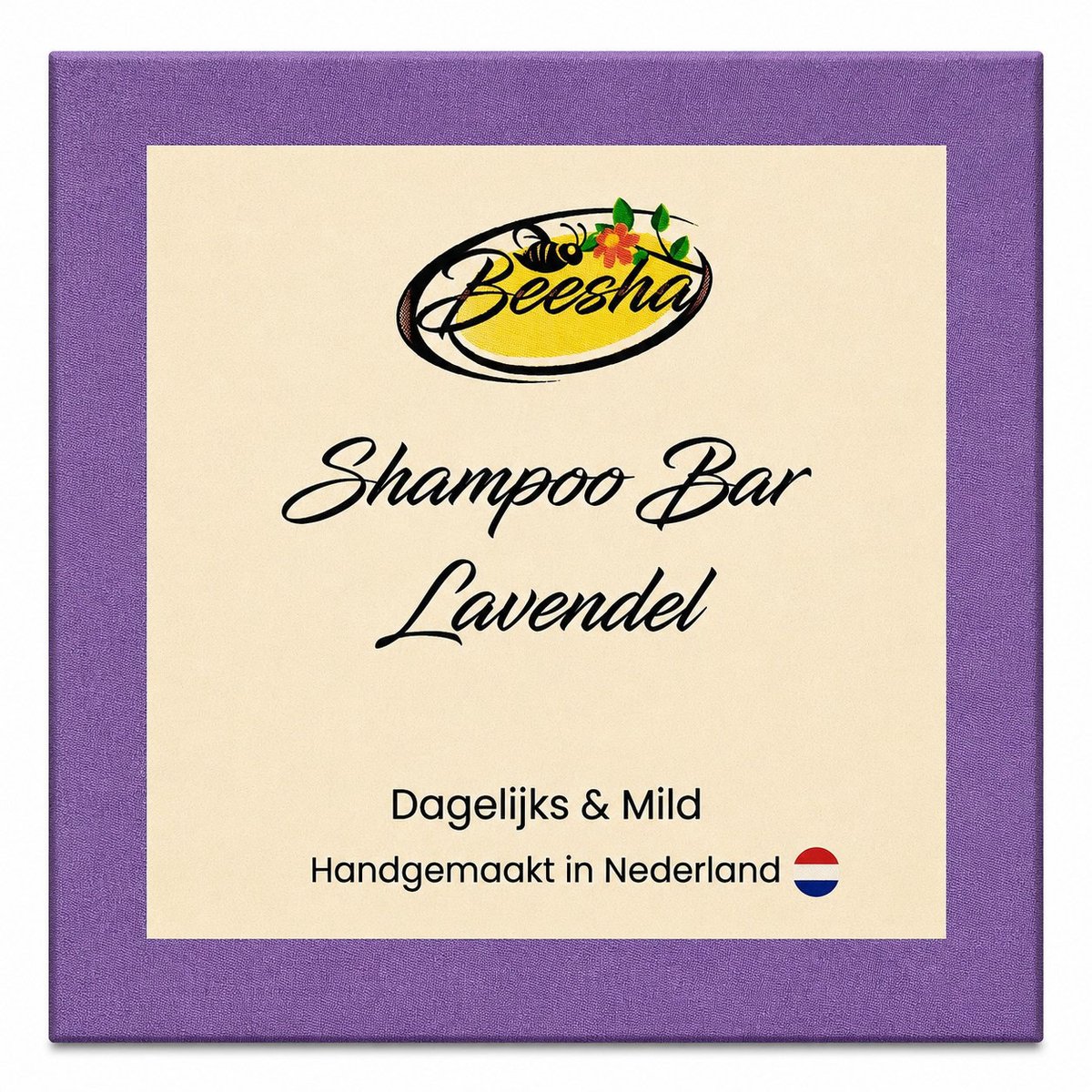 Beesha - Shampoo Bar Lavendel - Vegan - Sulfaatvrij - Parabeenvrij - CG Proof