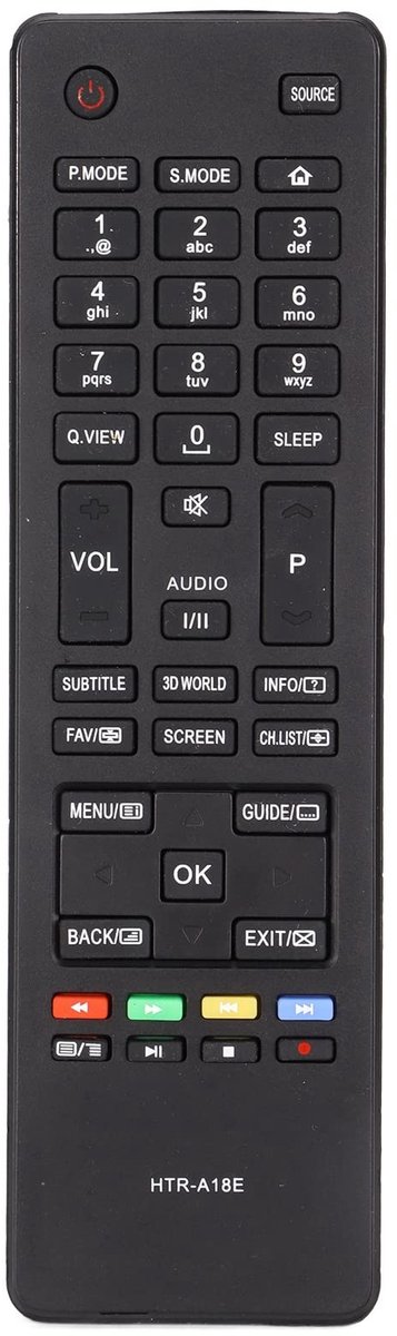 Dailygoods - Dailygoody - Universele Lcd Tv Afstandsbediening - Vervanging Afstandsbediening - Hoogwaardig Materiaal - Geschikt voor LCD TV - Ideaal voor Thuisgebr