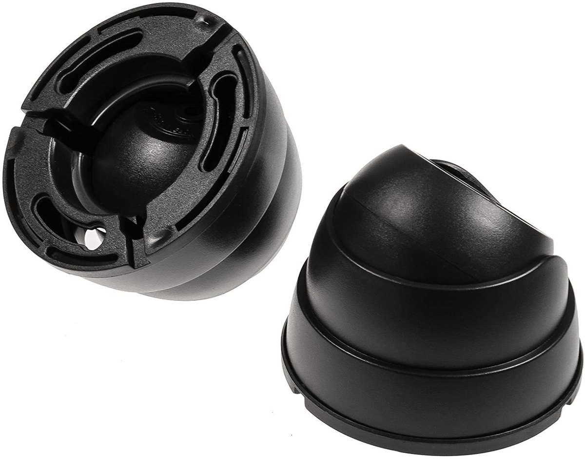 Dailygoods - Dailygoody - Dummy Camera - Beveiligingscamera - Realistische uitstraling - Zwart - Fopcamera - Voor binnen en buiten - 2 stuks