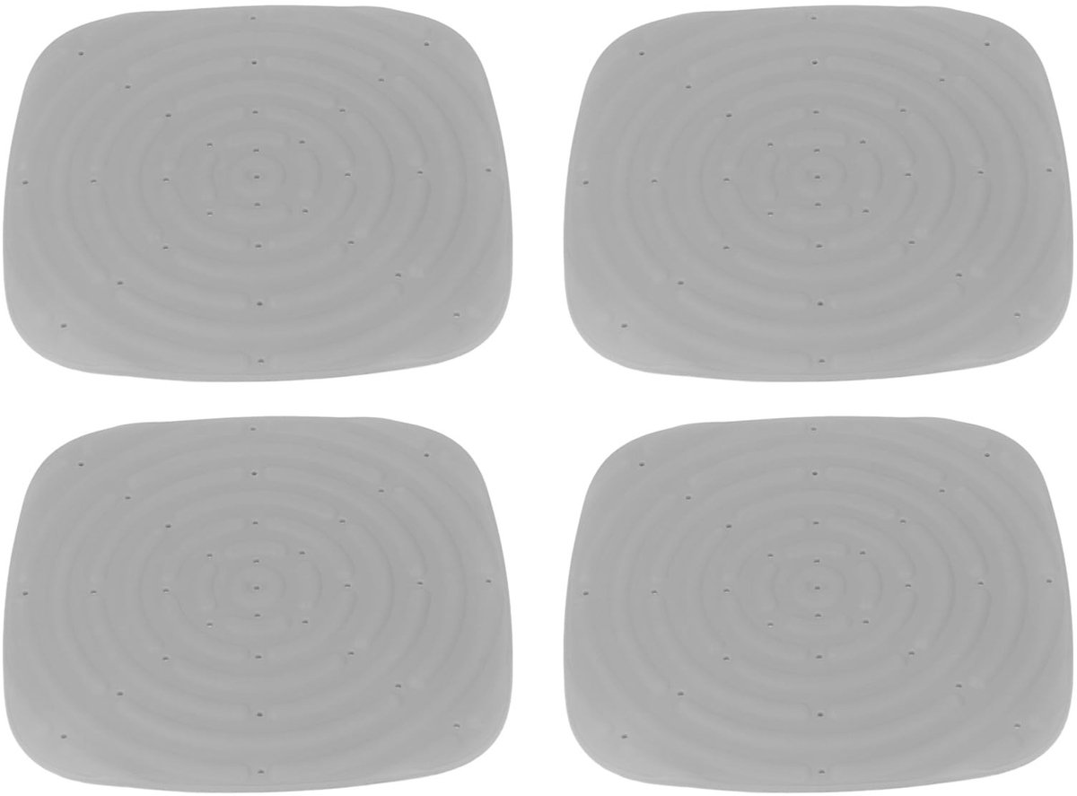 Dailygoody - Kip Nesting Pads - Wasbare Nest Mat - Grijs - Duurzaam en Ademend - Geschikt voor Kippen - 4 Stuks