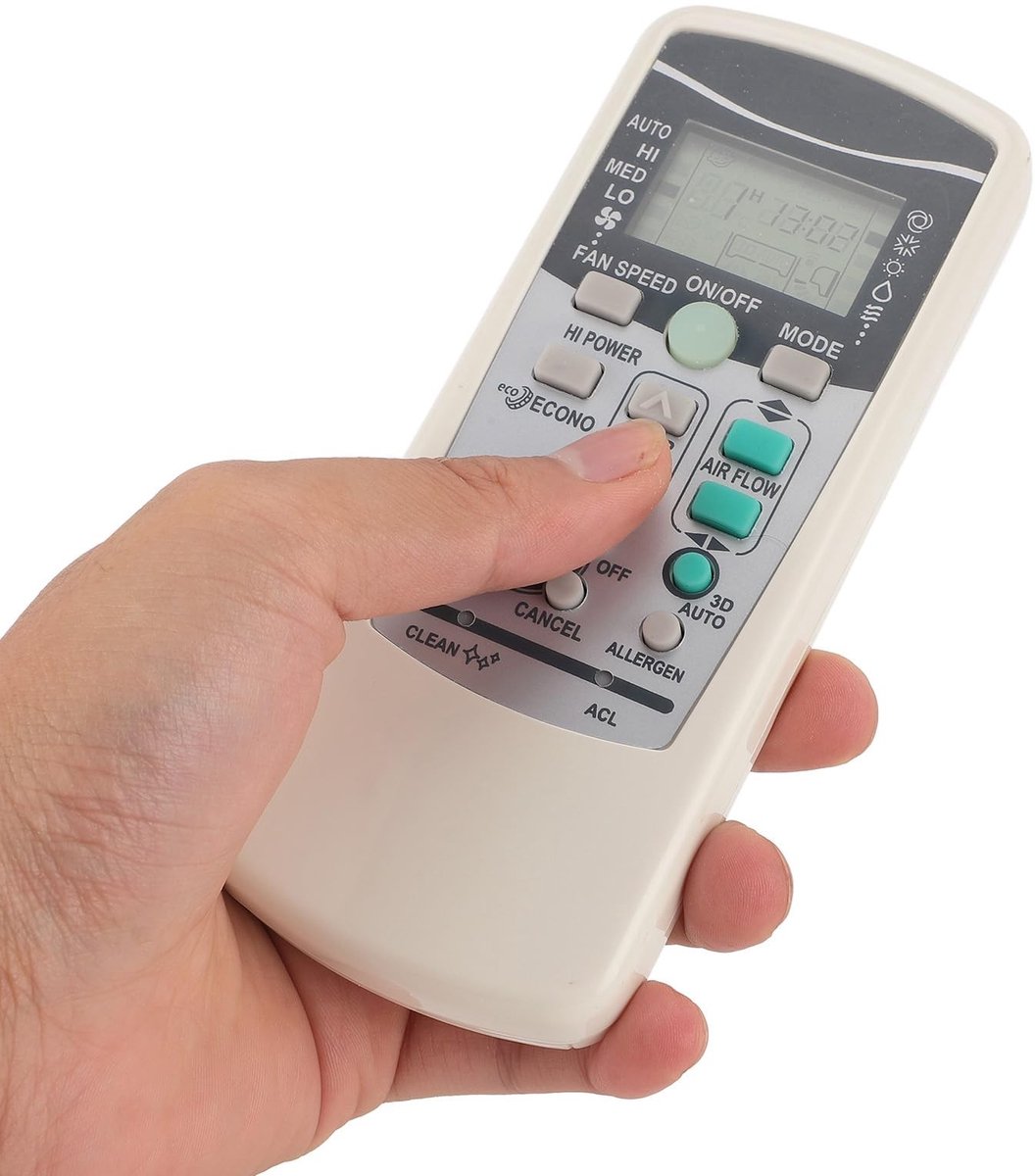 Dailygoody - Vervangende afstandsbediening - Airconditioner afstandsbediening - Volledige controle - Compact formaat - Geschikt voor RKX502A001 - Eenv...