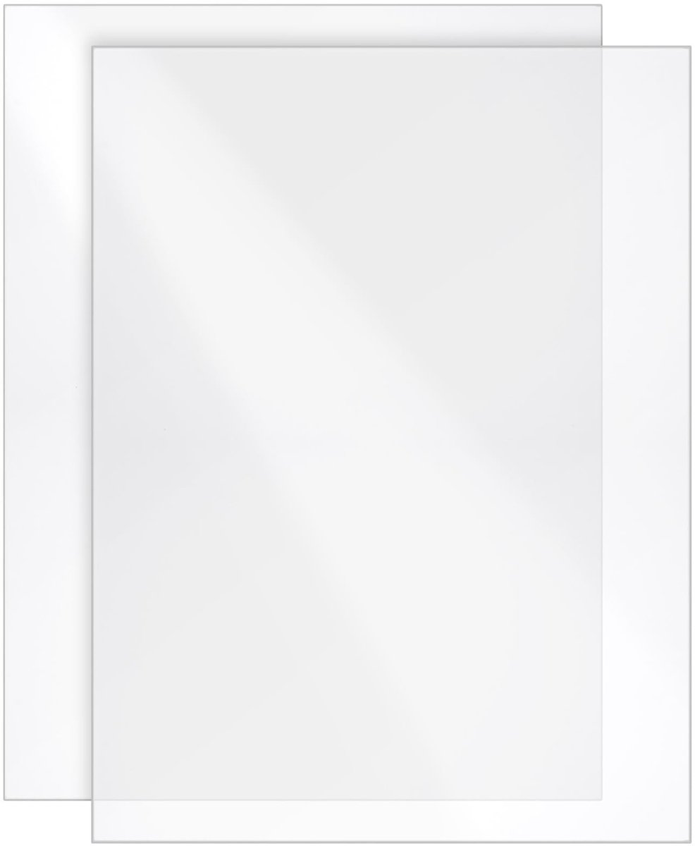 Dailygoody - Acrylplaat - Set van 2 - Hoogglanzend en kristalhelder - 40 x 30 cm - Perfect voor DIY-projecten en displays - Duurzaam en stabiel