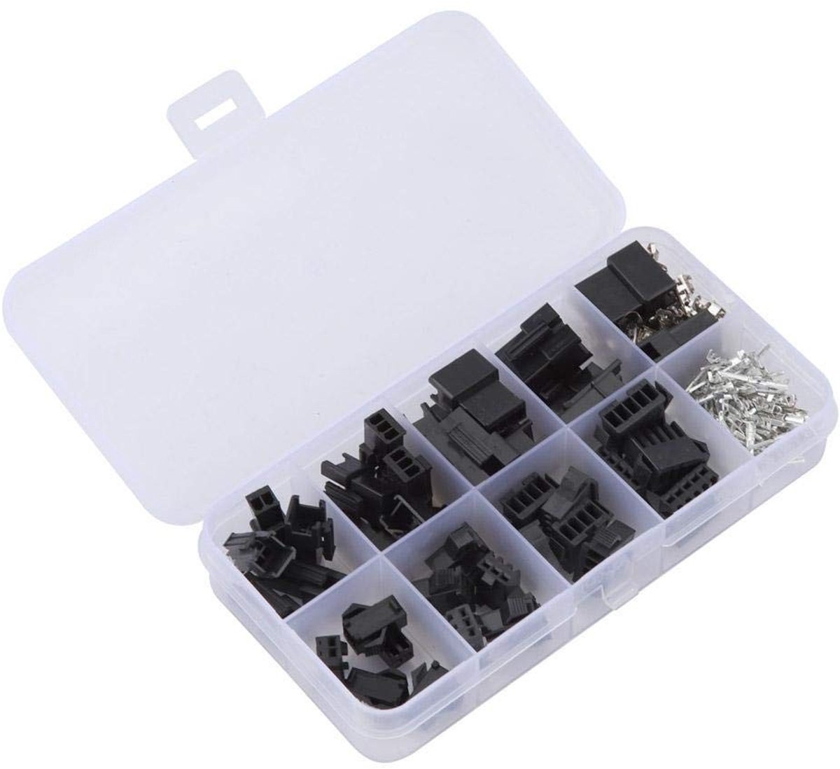 Dailygoody - Solidchoice - Dailygoody - SM Plugconnector - JST-2,54 mm - 200 stuks - Draad jumper pin header connector kit - Vlamvertragend - Geschikt voor elektrische toepassin...