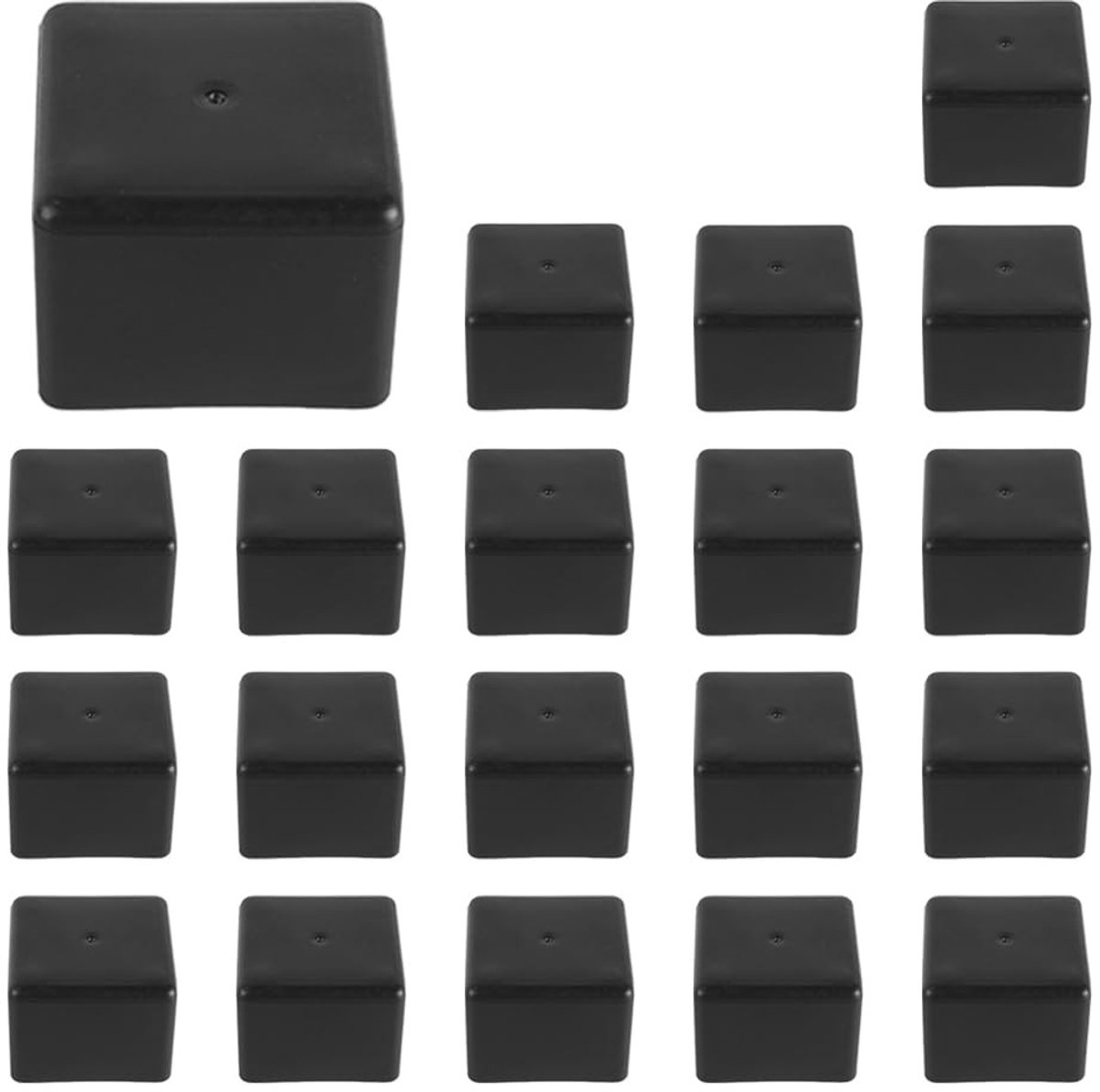 Dailygoody - Eindkappen - Zonnestroom systeem - Duurzaam en weerbestendig - 40x40 formaat - Bescherming voor zonnepanelen - Geschikt voor montagerails.