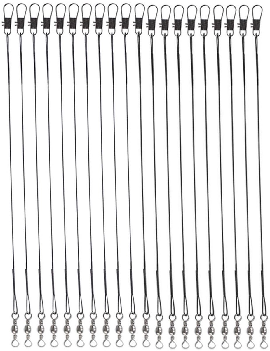 Dailygoods - Dailygoody - viskop - anti-beet - roestvrij staal - 20 stuks - geschikt voor zoutwater en zoetwater roofvissen - duurzame kwaliteit - verborgen hoofdl