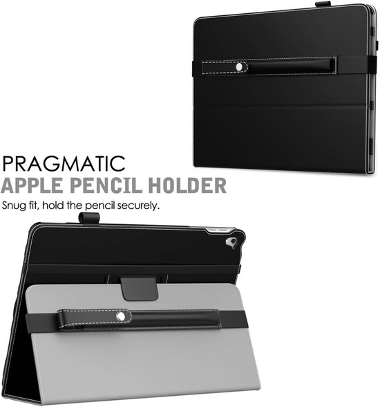 Dailygoods - Dailygoody - Pencil Holder - Apple Pencil accessoire - PU Leather sleeve - Zwart - Geschikt voor iPad - Perfect voor onderweg — afbeelding 4