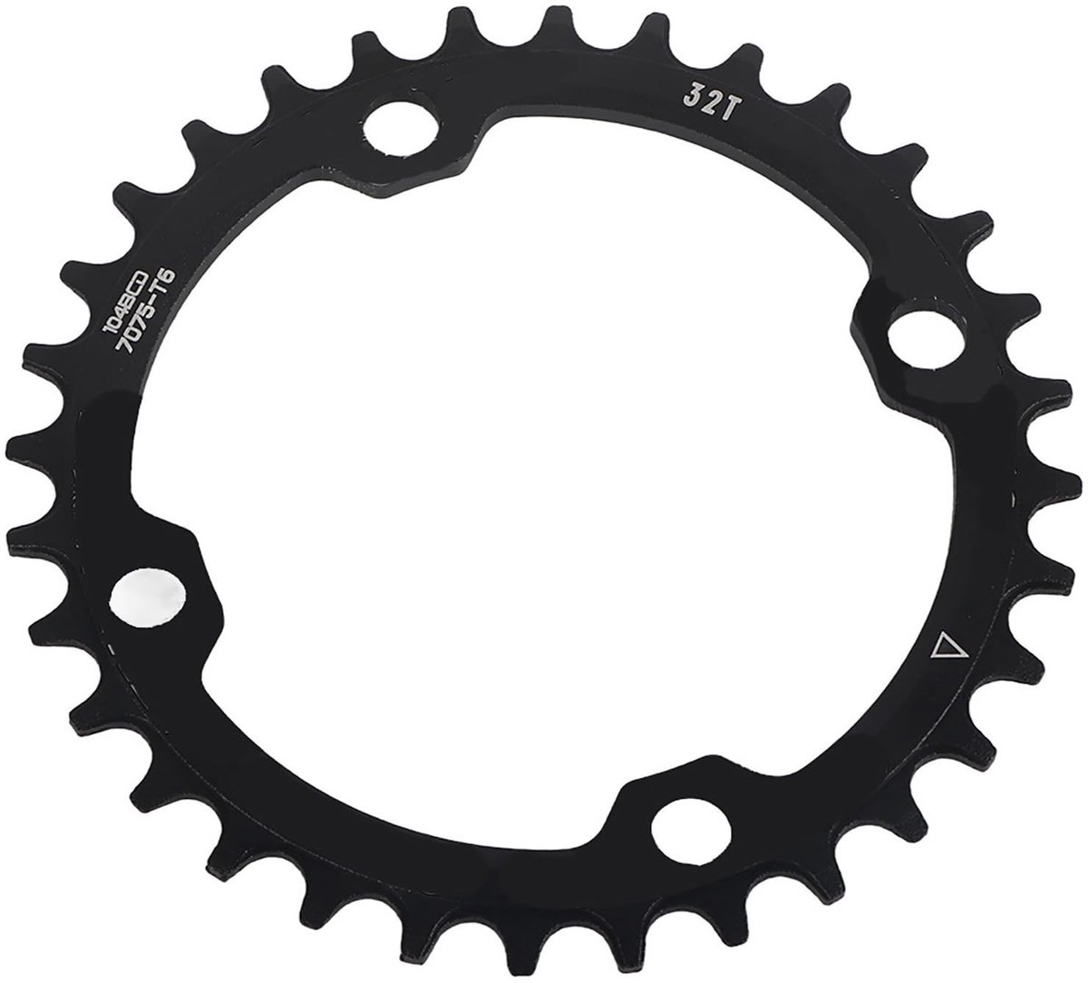 Dailygoods - Dailygoody - Single Chainring - Narrow Wide - Eenvoudig te installeren - Zwart of Rood - Geschikt voor BMX en MTB - 32/34/36/38T
