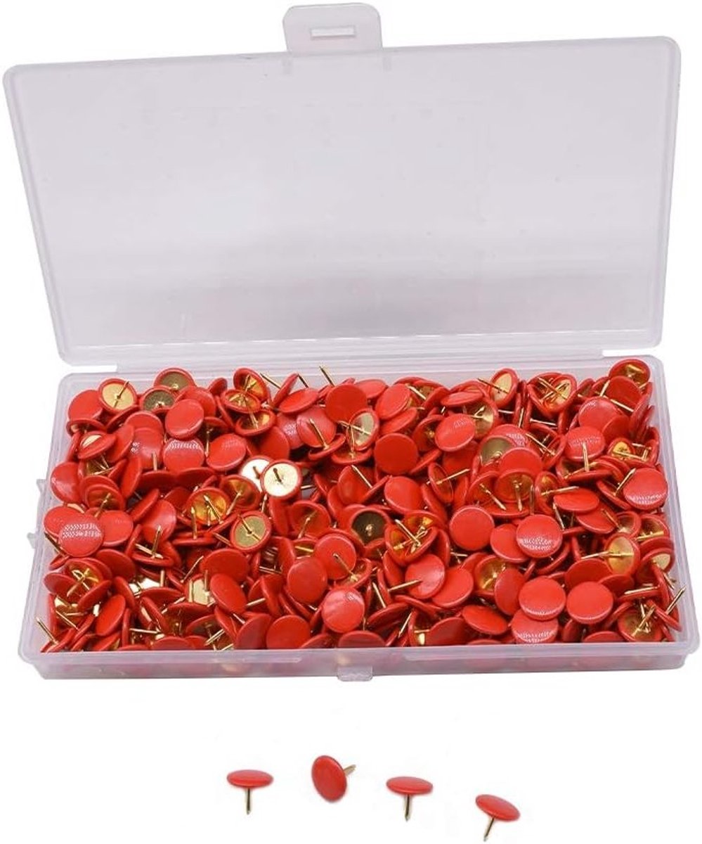 500 Gekleurde Punaises - Duimspijkers Push Pins voor Muurkaarten en Foto's - Ideaal voor Creatief Gebruik en Organisatie