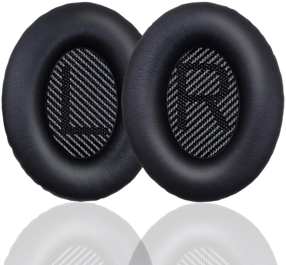 Dailygoods - Dailygoody - Vervangende Oorkussens voor Bose QuietComfort - Zacht Eiwit Lederen Comfort - Zwart - Ruisonderdrukkende Oorkussens - Geschikt voor QC35/
