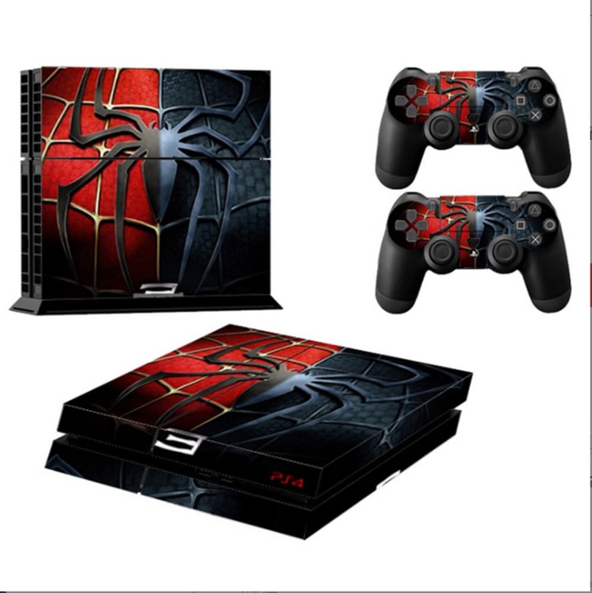 Dailygoods - Dailygoody - PS4 Vinylsticker - Console Skin - Perfecte Pasvorm - Zelfklevend Vinyl - Met Schermbeschermers - Verfraai je PS4