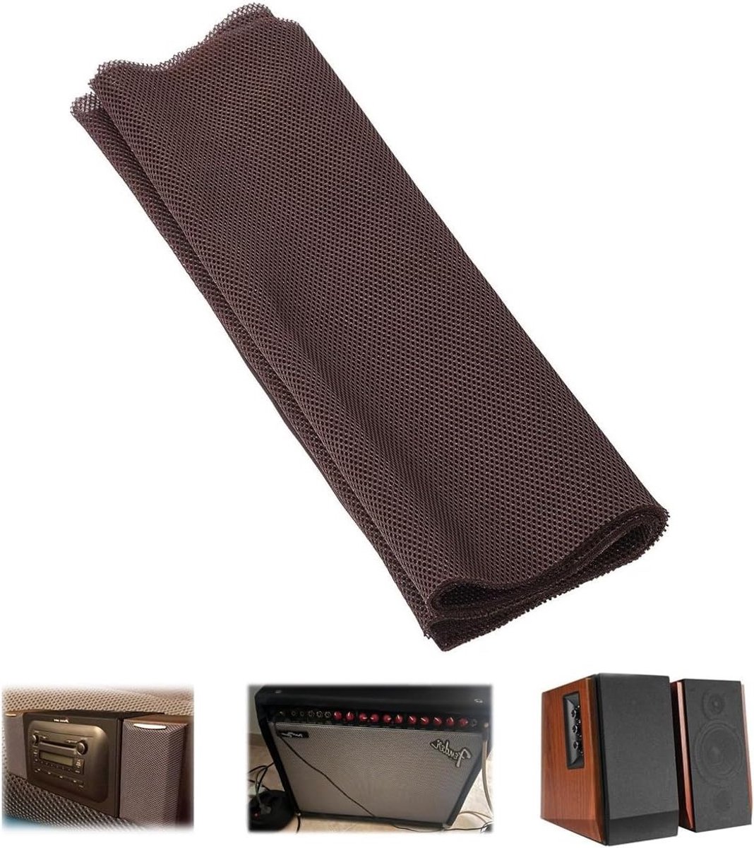 140cm x 50cm Speaker Grill Cloth - Stofbescherming voor Stereo Audio Speakers, Zwart Mesh Doek, Geluidskwaliteit Verbetering