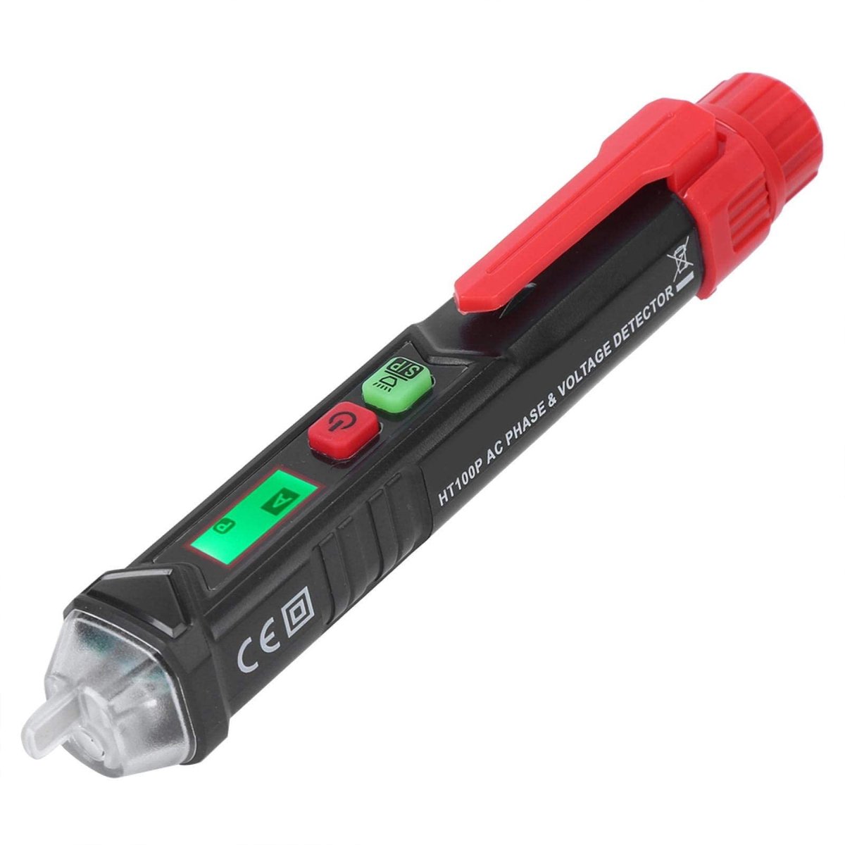 Dailygoods - Dailygoody - Contactloze spanningstester - HT100P - Dubbel bereik 12V-1000V - Met LED zaklamp - Ideaal voor elektriciens - Handige testpen