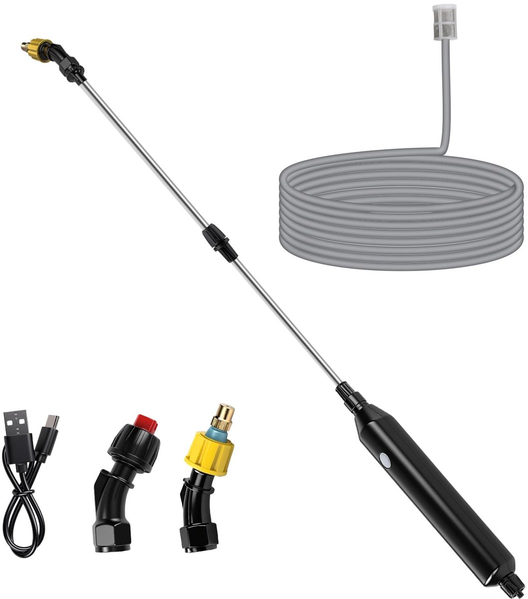 Dailygoods - Dailygoody - 5m Tuinspuit met Elektrische Handgreep - Drukspuit voor Plantenverzorging