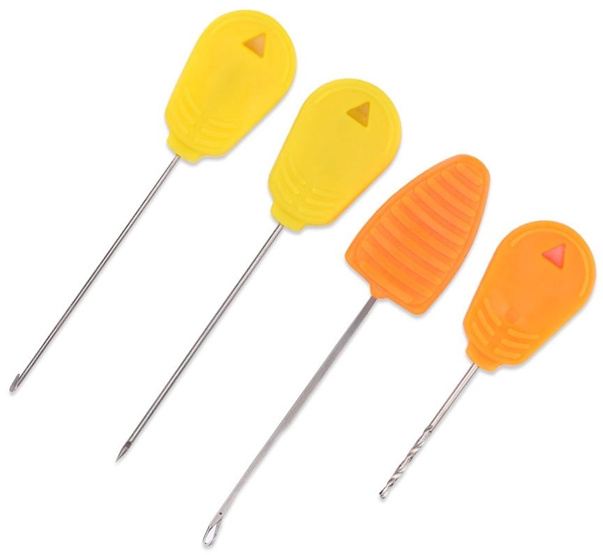 Dailygoody - Vissersnaalden - 4 in 1 set - Hoogwaardige kwaliteit - Geel - Rigging tools - Voor karpervissen - Perfect voor elke visser