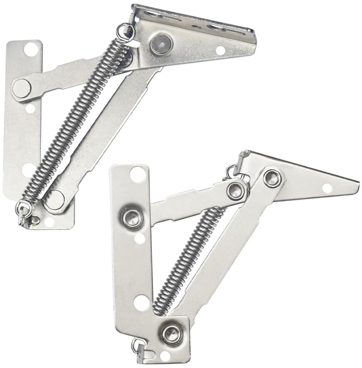 Dailygoody - Veer Scharnieren - Zelfsluitend - Robuuste constructie - 80 Graden - Vouwscharnier - Geschikt voor Sofa Bed - RVS