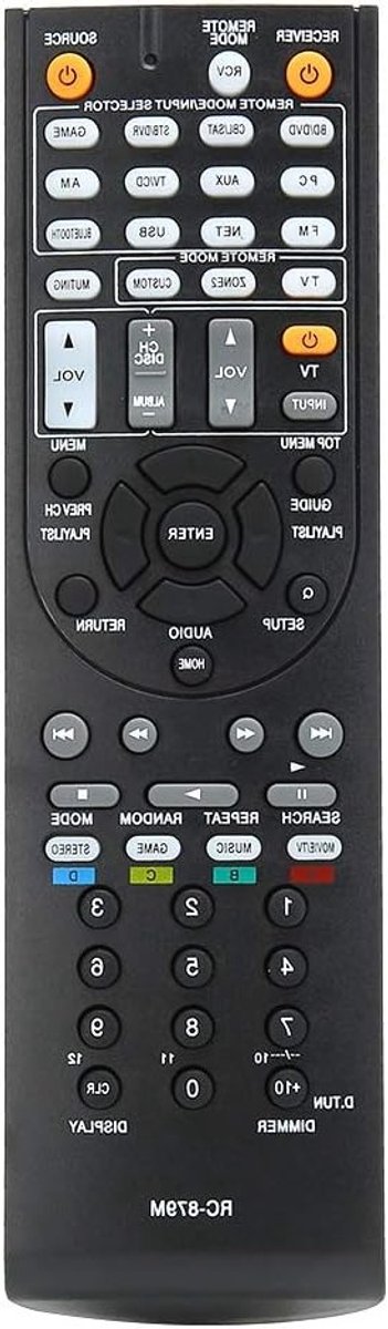 AV Receiver Vervangende Afstandsbediening voor TX-NR535, TX-SR333 en HT-R393 - Universele Remote Control voor Audio en Video Apparatuur