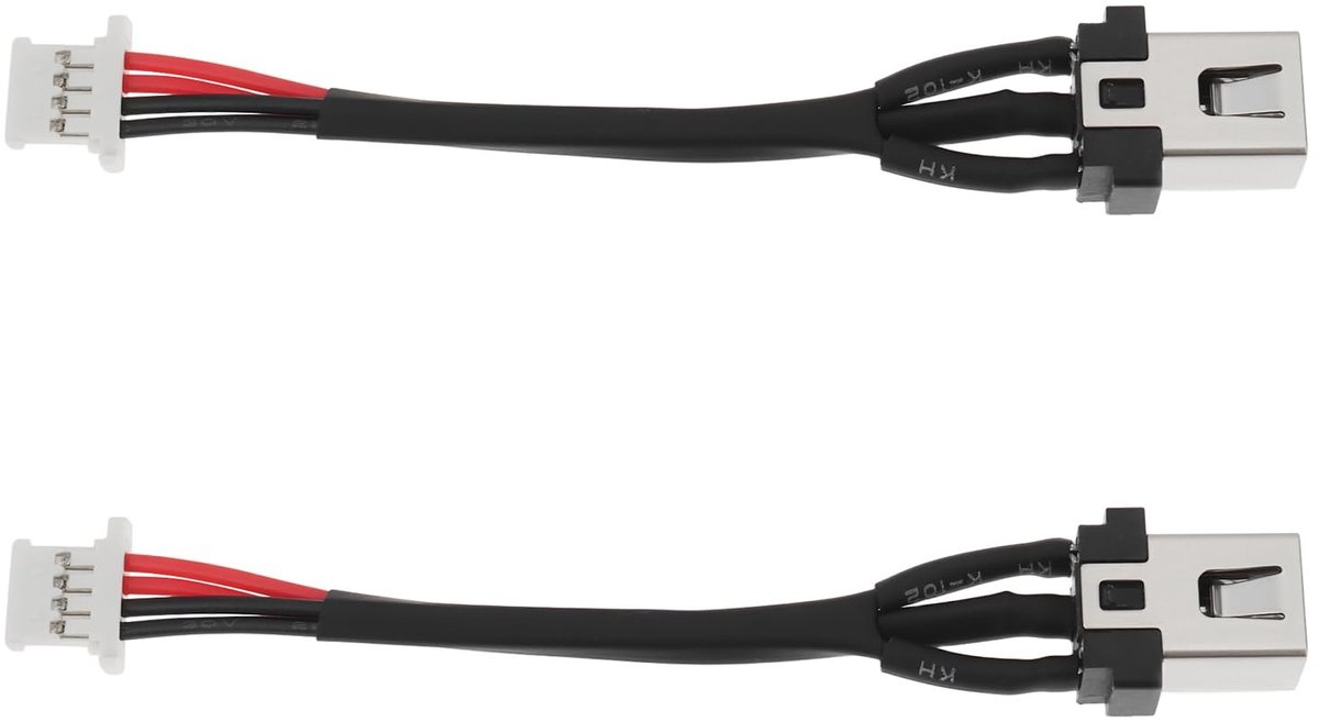 Dailygoods - Dailygoody - 2x 4Pin Laptop Power DC Connector - Compatibel met Lenovo ThinkPad - Hoogwaardige kwaliteit - Geschikt voor diverse modellen - B...