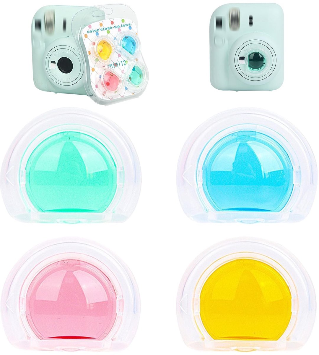 Dailygoods - 4 Stuks Kleurfilterset voor Fuji Instax Mini 12