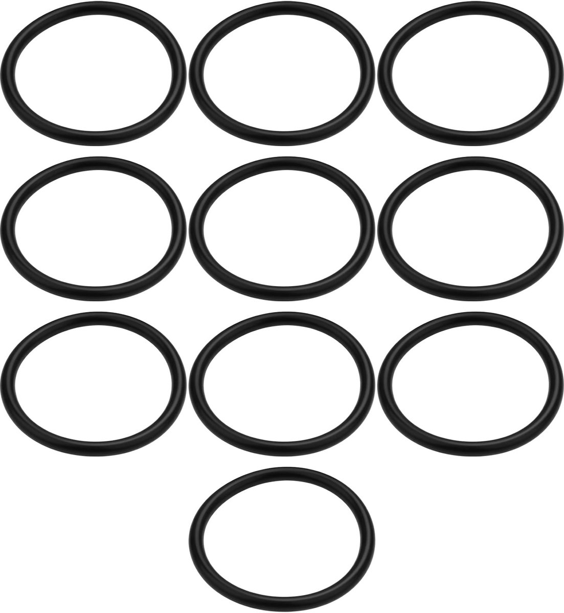 Dailygoods - Dailygoody - Uitlaat Seal - Nitril Rubber O-ring - 10 Stks - 32x27x2.5mm - Geschikt voor Saxonette en Spartamet - Zwart