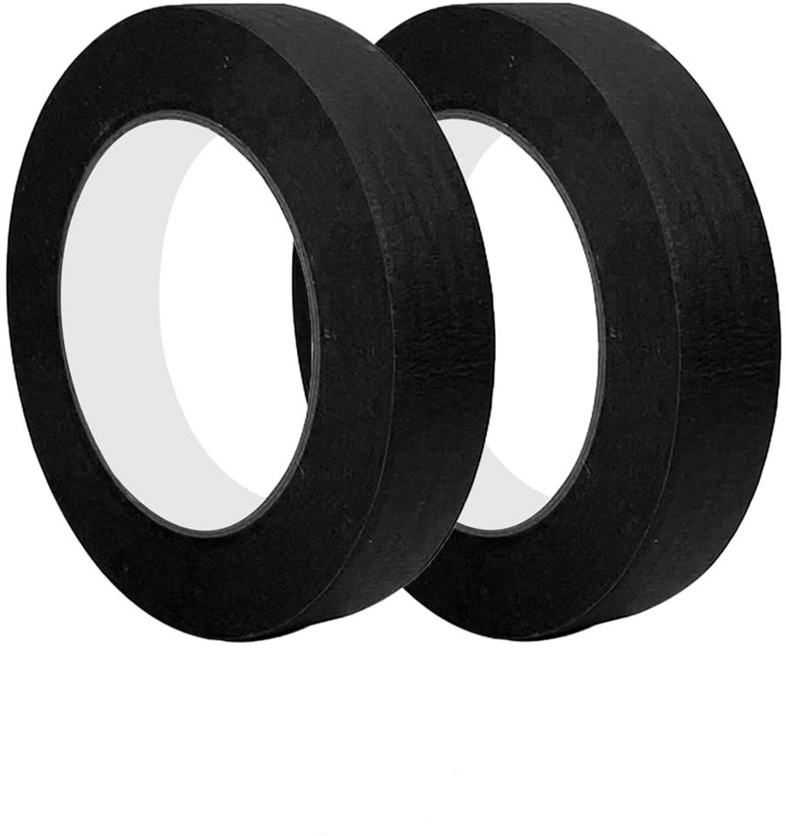 2 Rollen Masking Tape voor Schilderen, 10mm x 50m, Perfect voor Renovaties, Klussen en Creatieve Projecten, Zwart