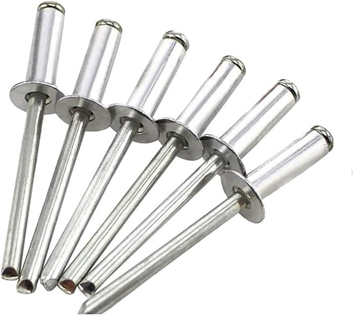 Blinde Klinknagels - Klinknagels Bevestigingsmateriaal - Bevestigen van Materialen - Grote Flens - 40 x 17 mm - Wit